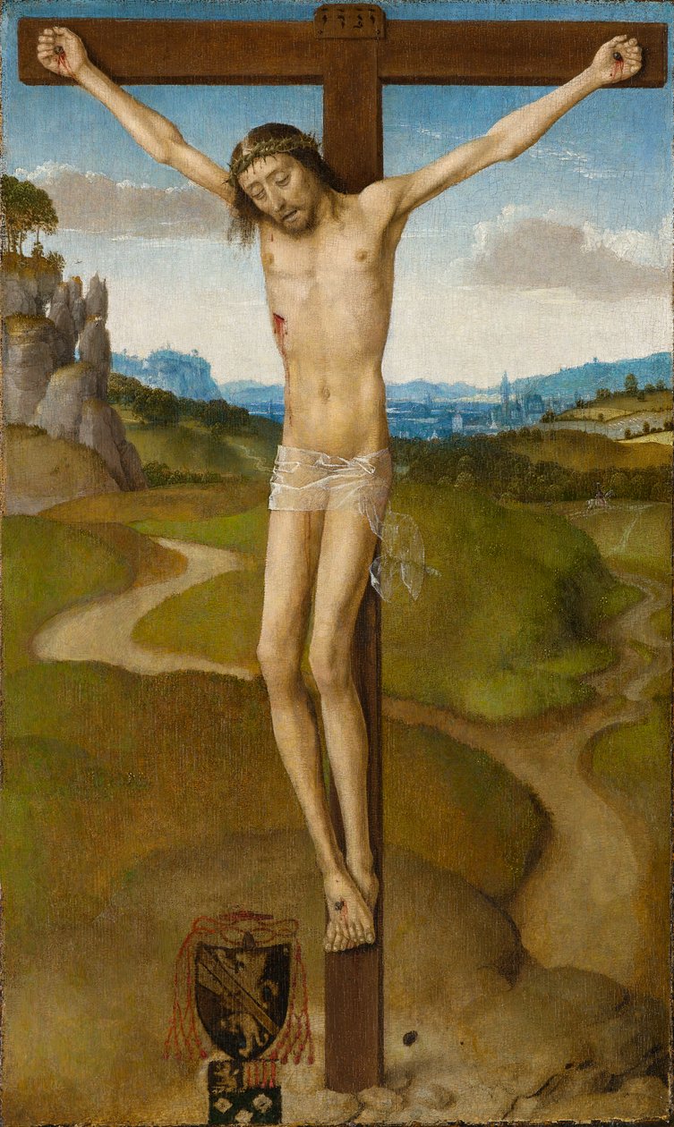 Krisztus a kereszten, 1480 körül (olaj a táblán) alkotó: Hans Memling