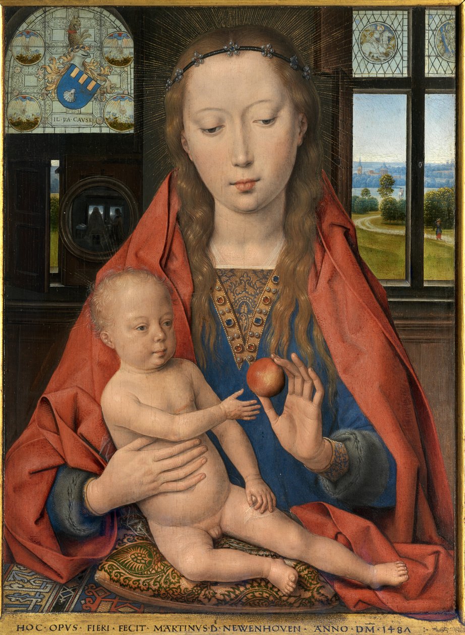 Részlet Maarten van Nieuwenhove diptichonjáról alkotó: Hans Memling
