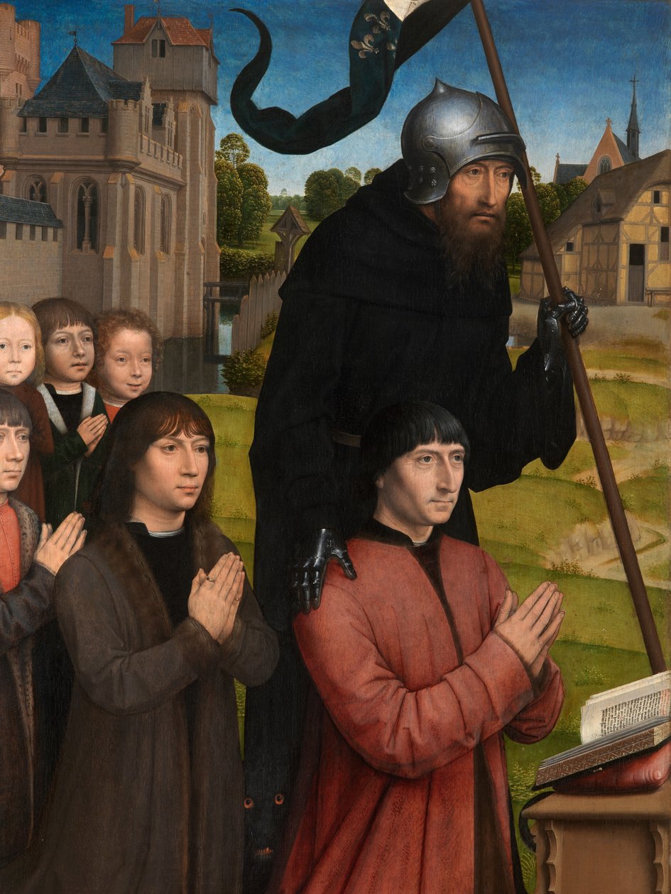 Részlet Willem Moreel triptichonjáról alkotó: Hans Memling
