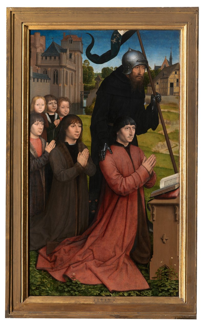 Részlet Willem Moreel triptichonjáról alkotó: Hans Memling