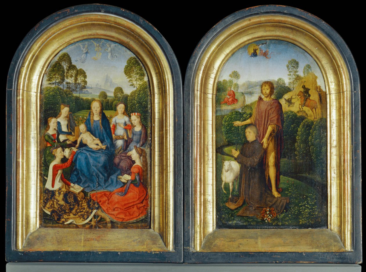 Jan Du Cellier, brugge-i polgár diptichonja ... alkotó: Hans Memling