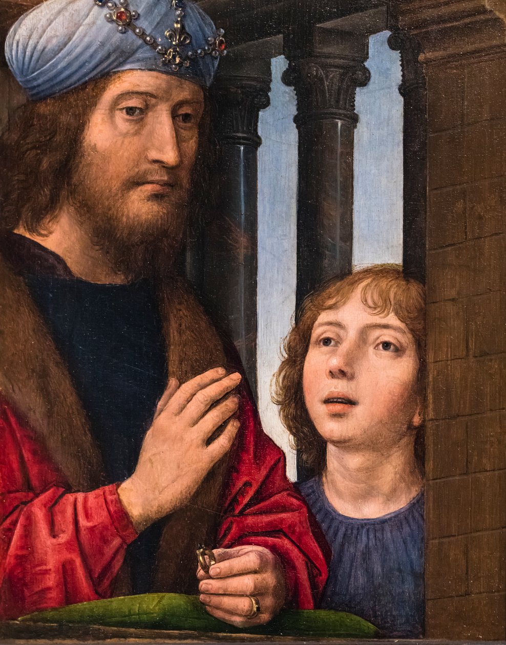 Dávid király és fia, 1485 körül (Olaj, fa (tölgyfa)) alkotó: Hans Memling
