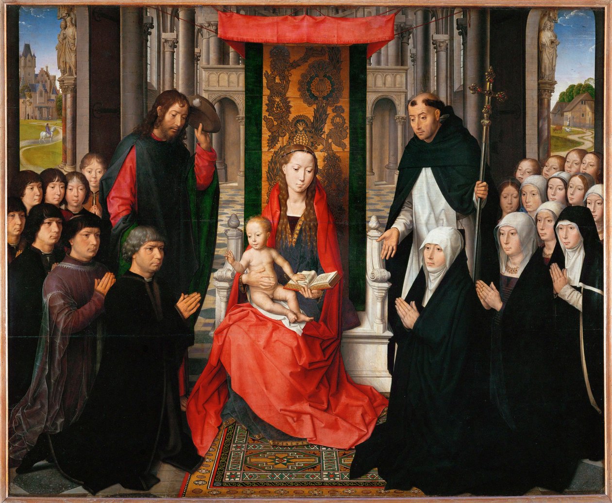 A Jacques Floreins-i Szűzanya - Madonna és gyermeke ... alkotó: Hans Memling