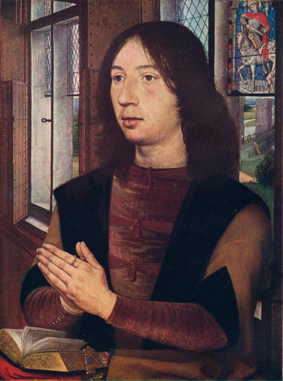 Maarten van Nieuwenhove, Maerten van Nieuwenhove diptichonja, 1487 alkotó: Hans Memling