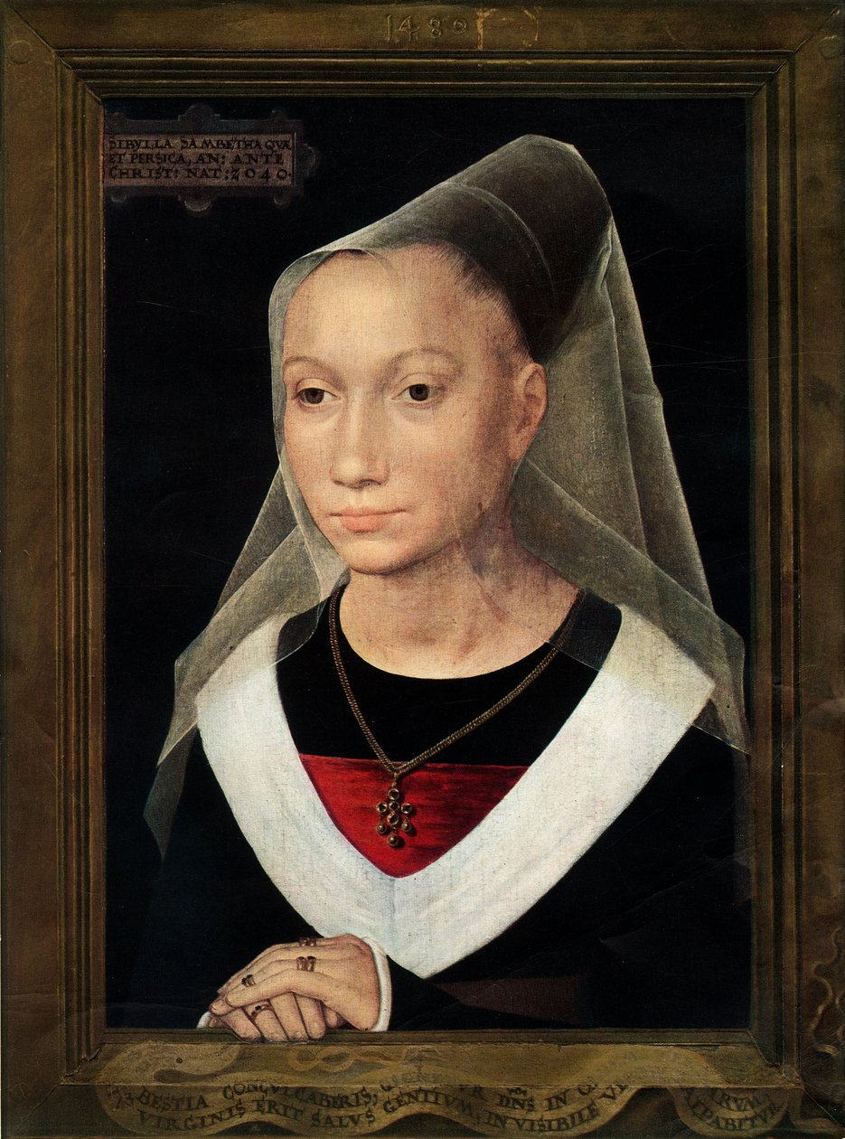 Marie, Willem Moreel lányának portréja, 1480. alkotó: Hans Memling