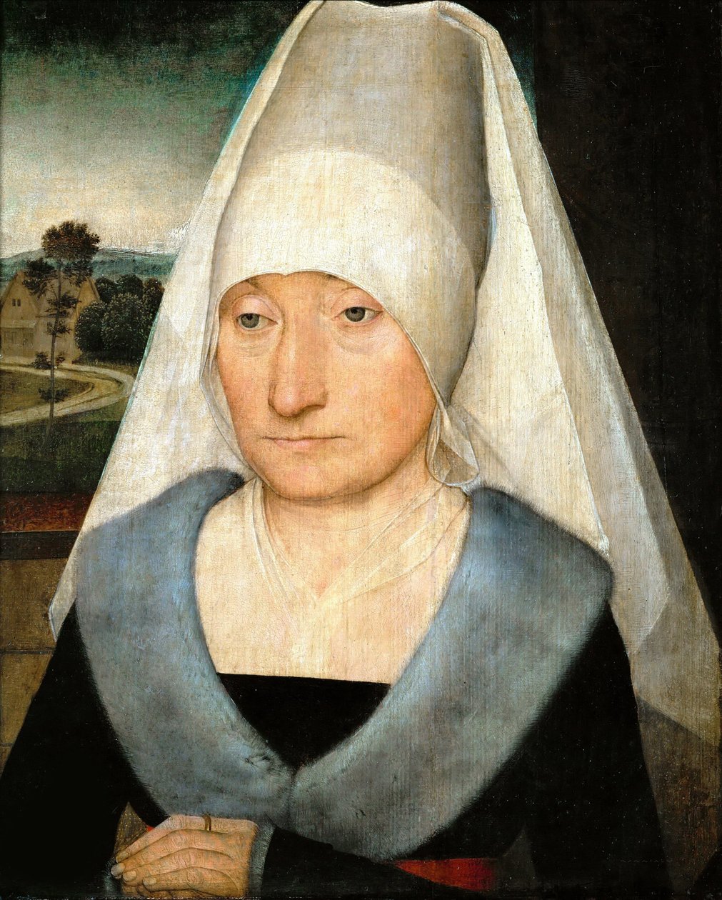 Egy öregasszony portréja, kb. 1470-1475. alkotó: Hans Memling