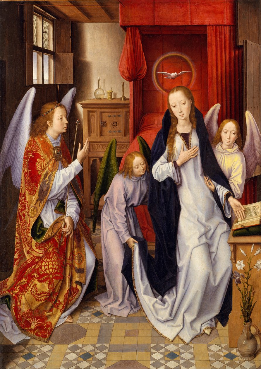 Az Angyali üdvözlet alkotó: Hans Memling