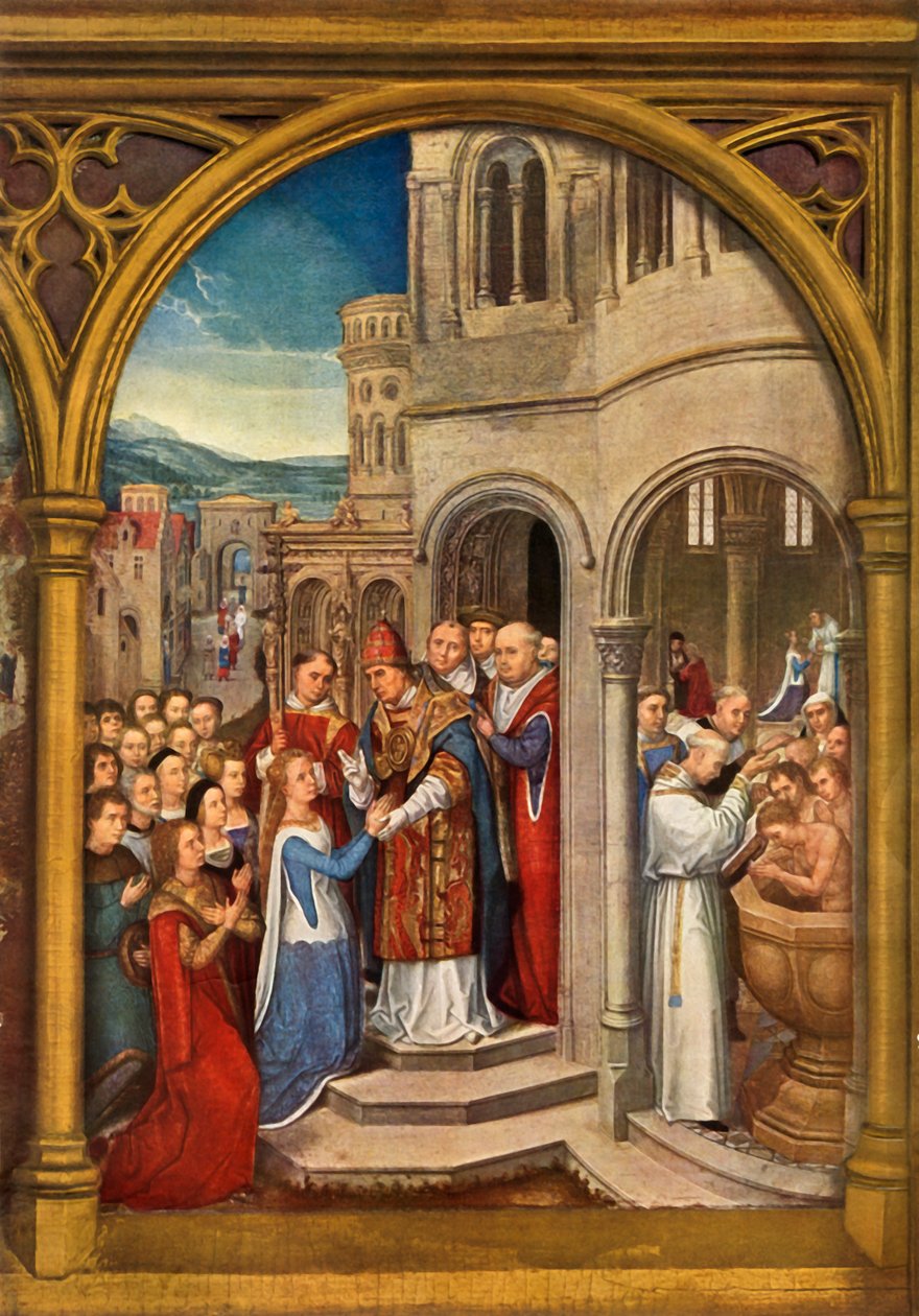 Érkezés Rómába, 1489. alkotó: Hans Memling