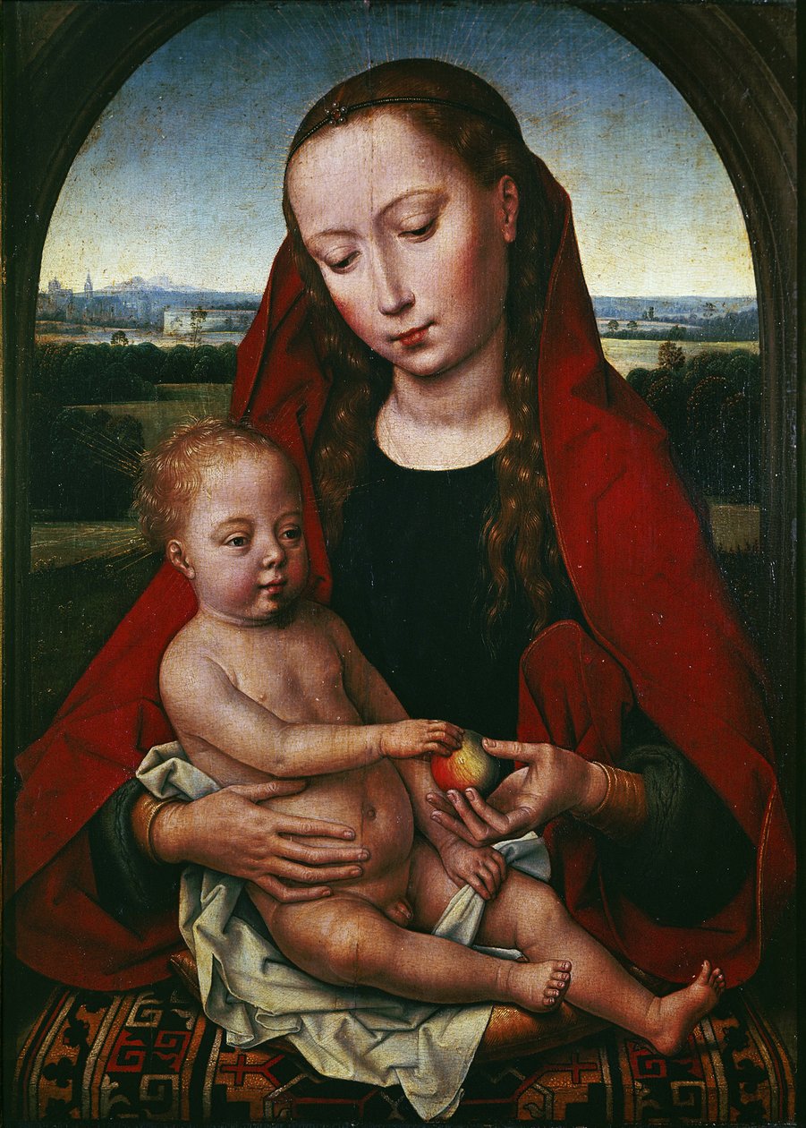 Szűz és gyermek, 1480-1490 alkotó: Hans Memling