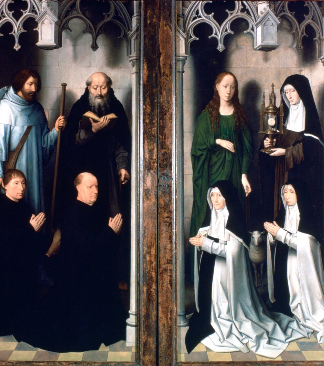 Keresztelő Szent János és Szent János evangélista triptichonja, 1479 alkotó: Hans Memling