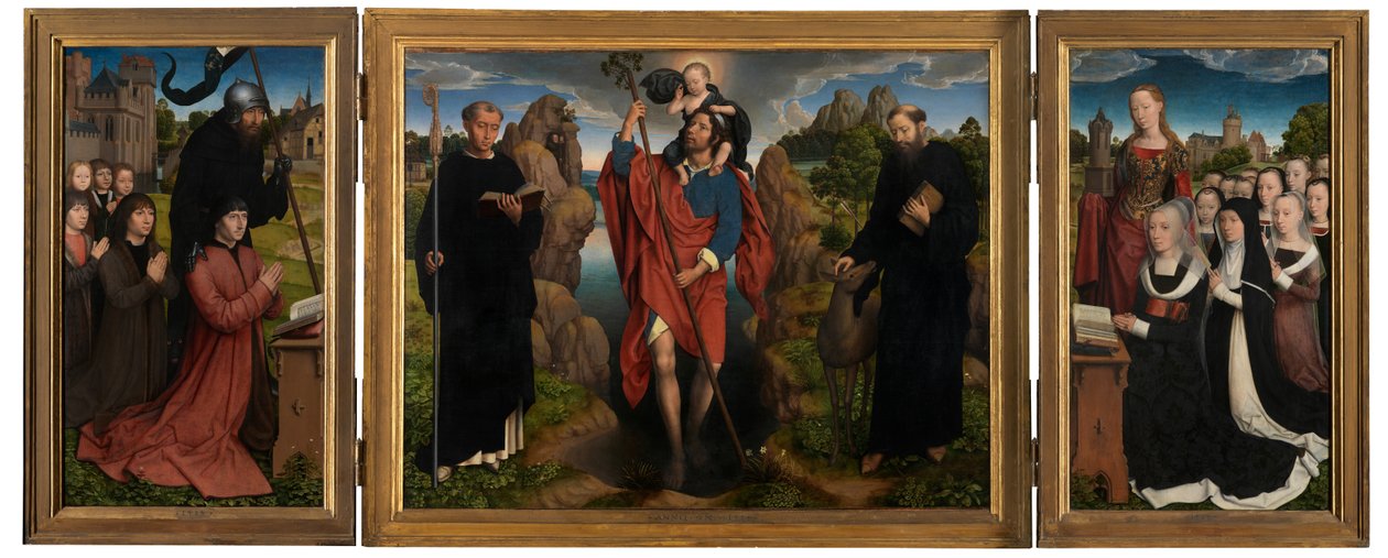 Willem Moreel triptichonja alkotó: Hans Memling