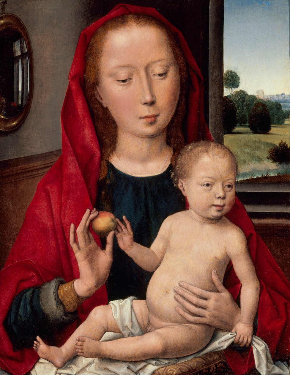 Szűz és gyermeke alkotó: Hans Memling