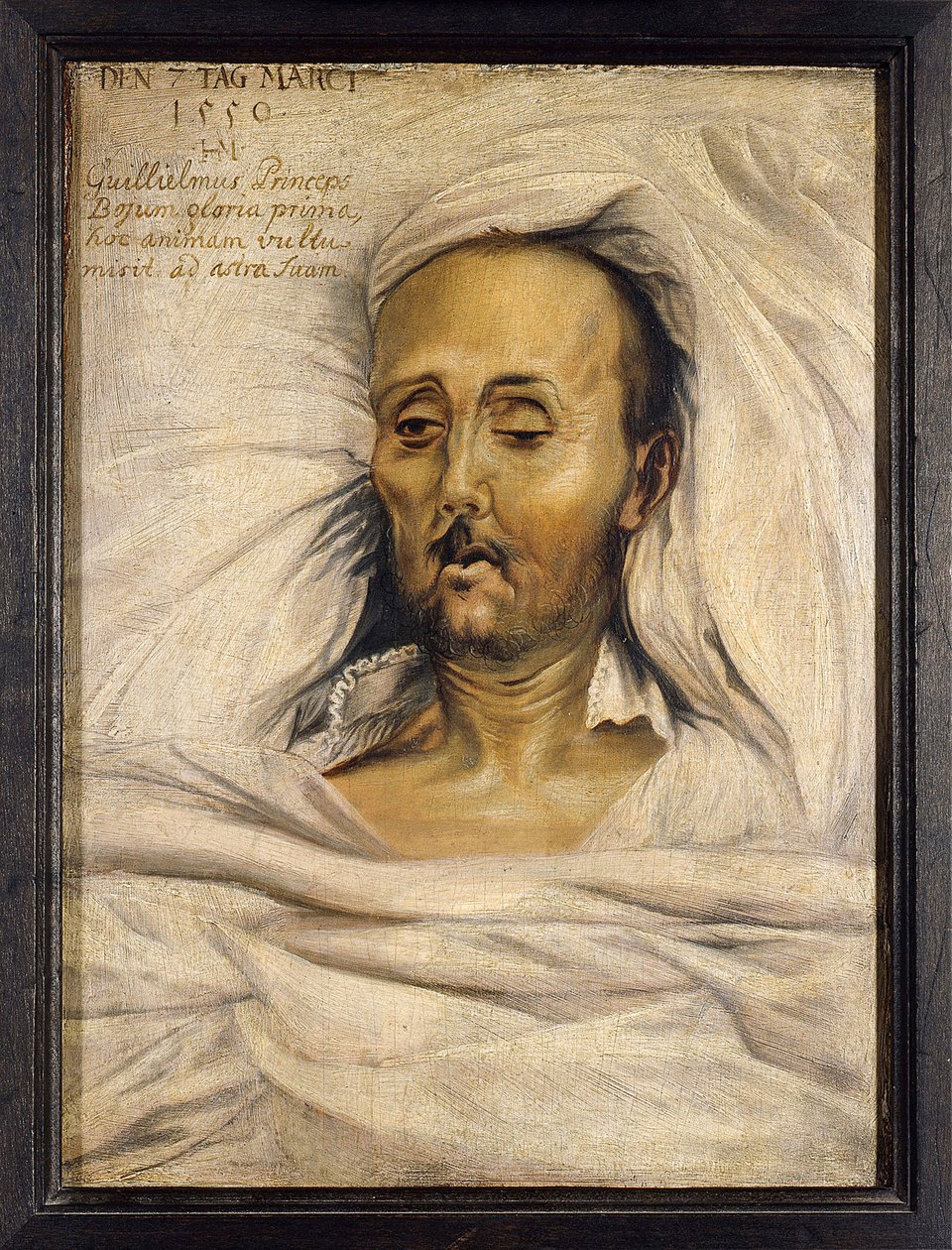 Guillaume IV de Baviere dit le Constant (1493-1550), sur son lit de mort – IV. Vilmos bajor herceg halálos ágyán Mielich (Muelich), Hans (1516-1573) által alkotó: Hans Mielich or Muelich