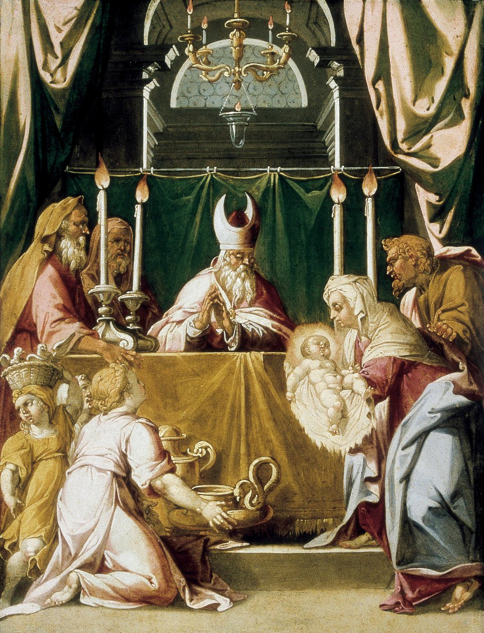 Bemutató a templomban alkotó: Hans Muelich or Mielich