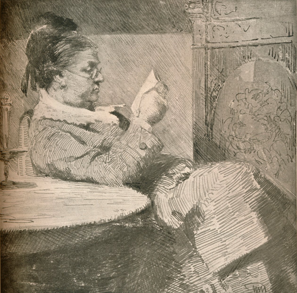 A művészek anyja portréja, 1912 alkotó: Hans Nikolaj Hansen