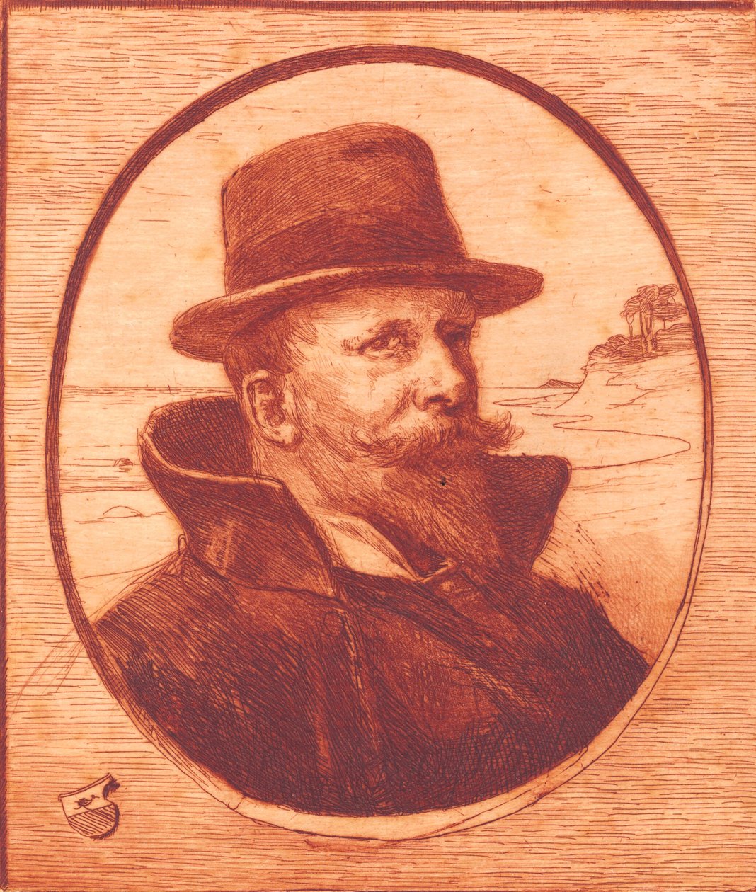 "Önarckép" alkotó: Hans Nikolaj Hansen