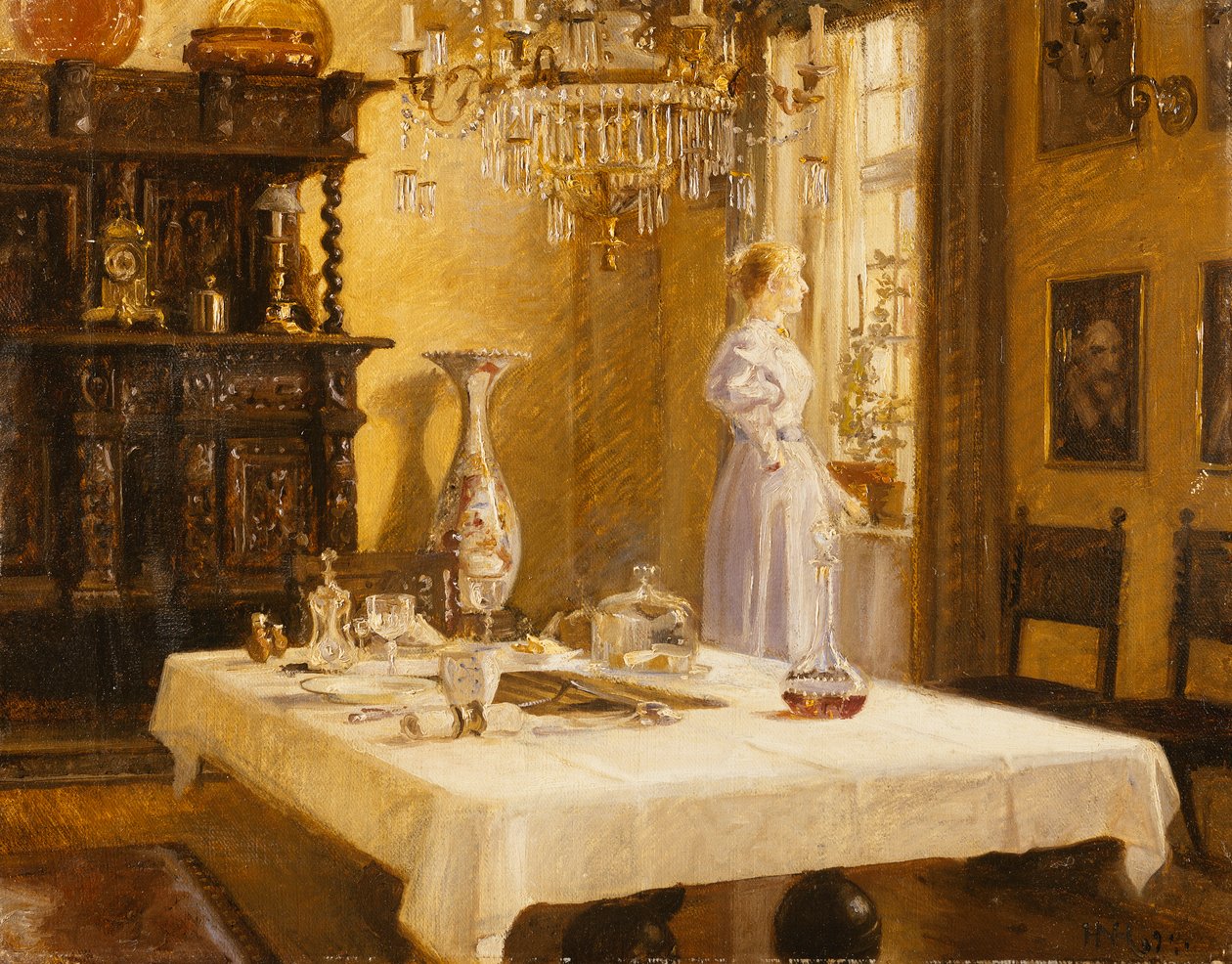 A késői érkezés, 1894 alkotó: Hans Nikolaj Hansen