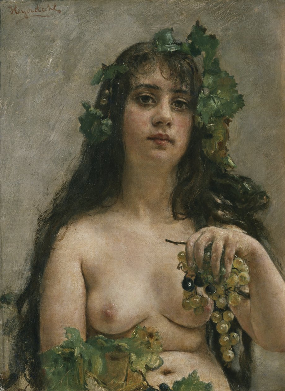 Champagne Girl (olaj, vászon) alkotó: Hans Olaf Heyerdahl