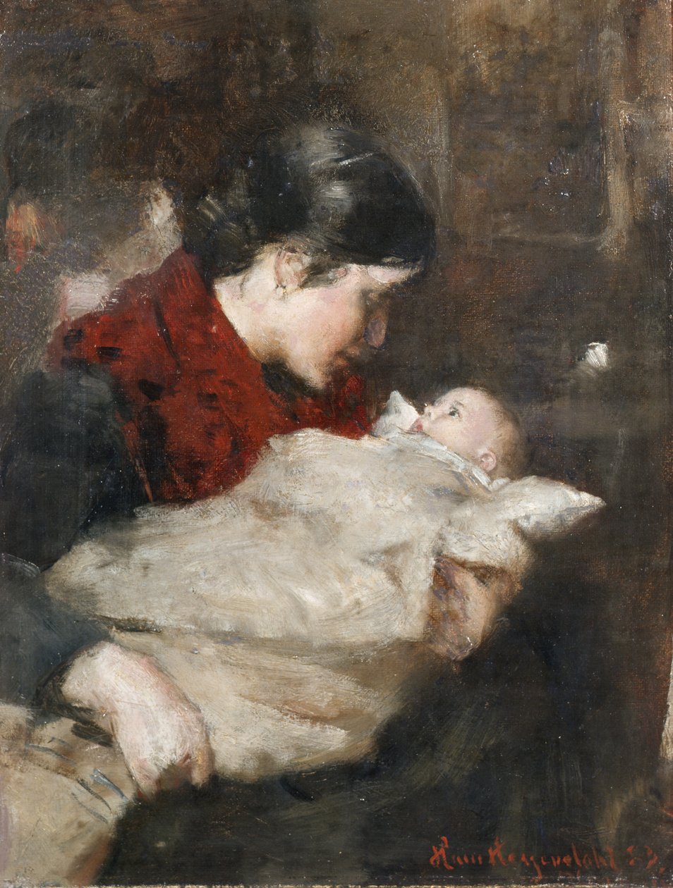 Anya és gyermeke alkotó: Hans Olaf Heyerdahl