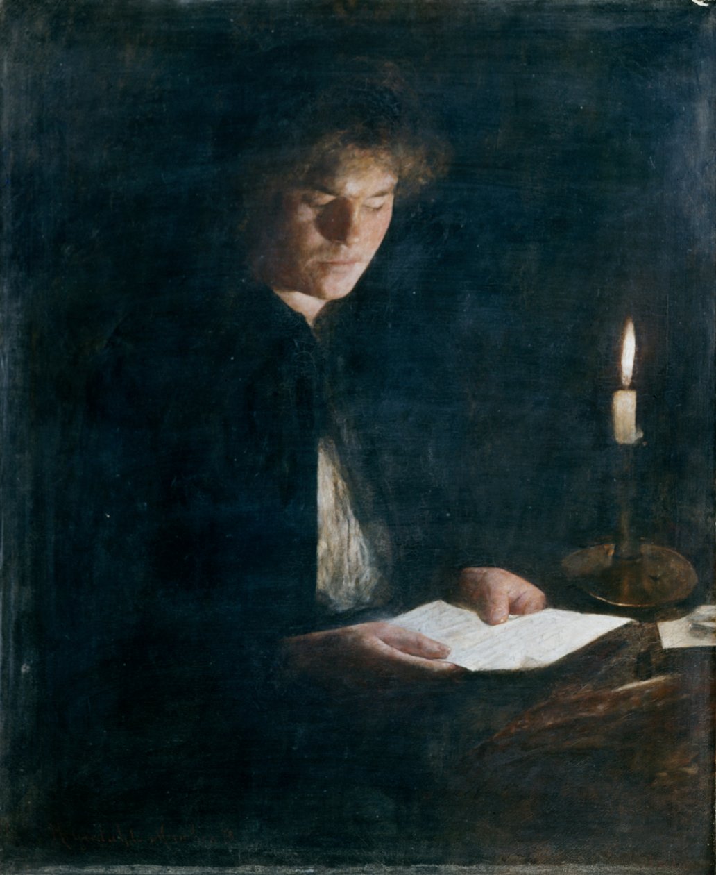 Olvasó lány alkotó: Hans Olaf Heyerdahl