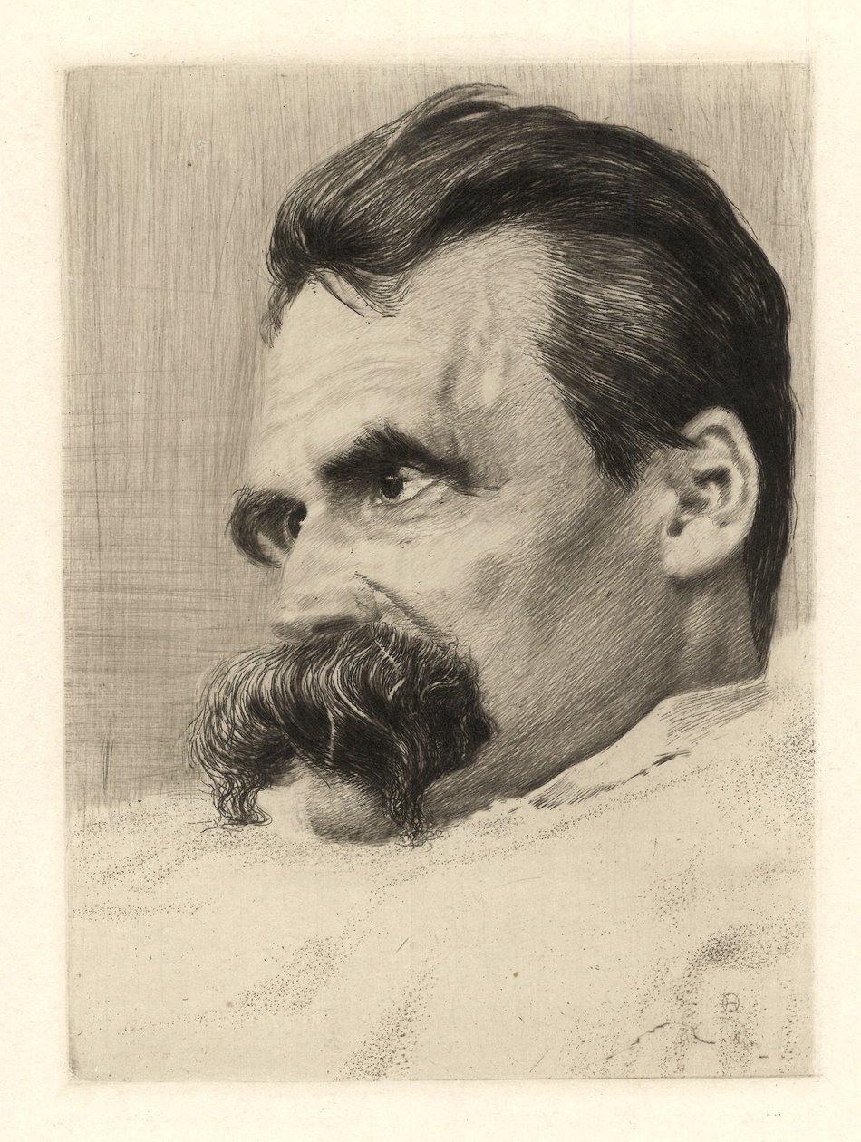 Friedrich Nietzsche portréja, 1899-1900 alkotó: Hans Olde