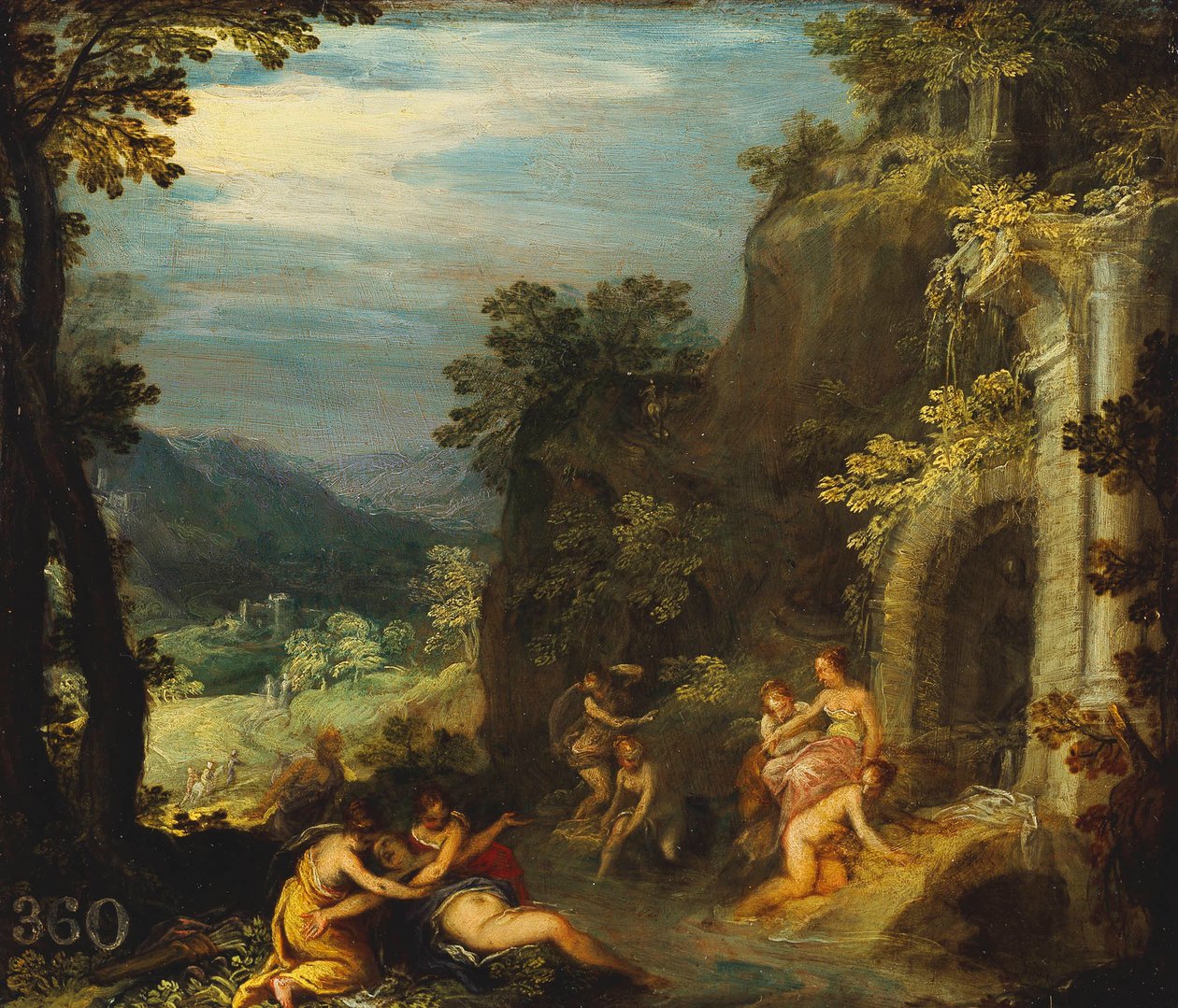 Diana és Callisto alkotó: Hans Rottenhammer