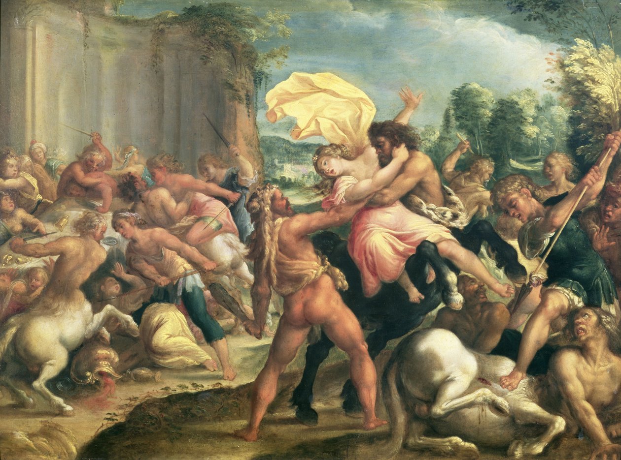 Herkules, Deianeira és a kentaur Eurytion, 1600 körül alkotó: Hans Rottenhammer