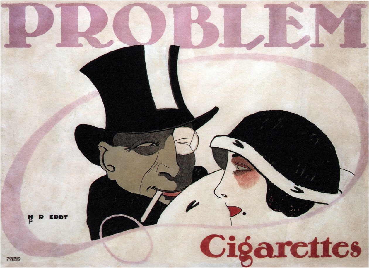 Problémás cigaretták, 1912 alkotó: Hans Rudi Erdt