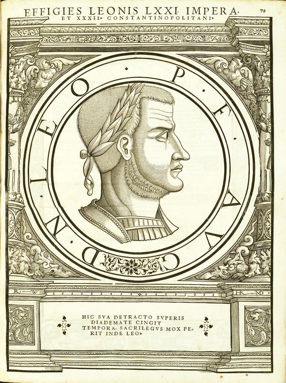 IV. Leo, illusztráció: „A teljes kelet és nyugat római császárai” alkotó: Hans Rudolf Manuel Deutsch