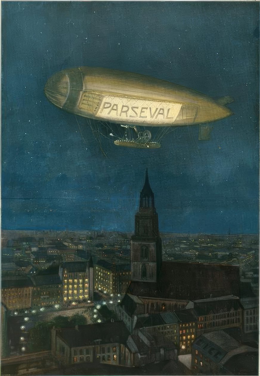 Parseval léghajó Berlin felett alkotó: Hans Rudolf Schulze