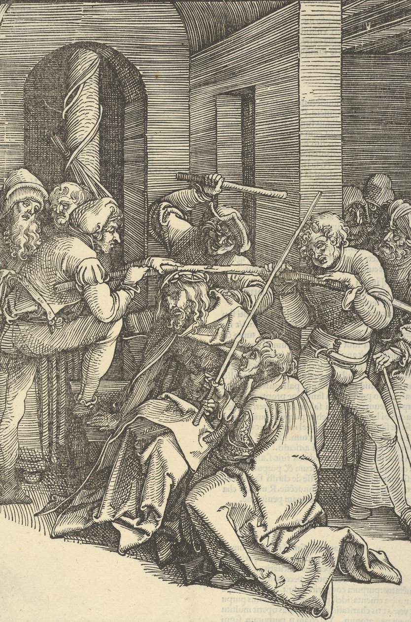 A tövisekkel megkoronázott Krisztus, Urunk Jézus Krisztus szenvedésének tükréből, 1507 alkotó: Hans Schäufelein the Elder