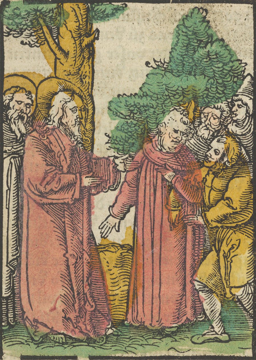 Krisztus gyógyítja a siketnémákat, a Das Plenariumból, 1517. alkotó: Hans Schäufelein the Elder