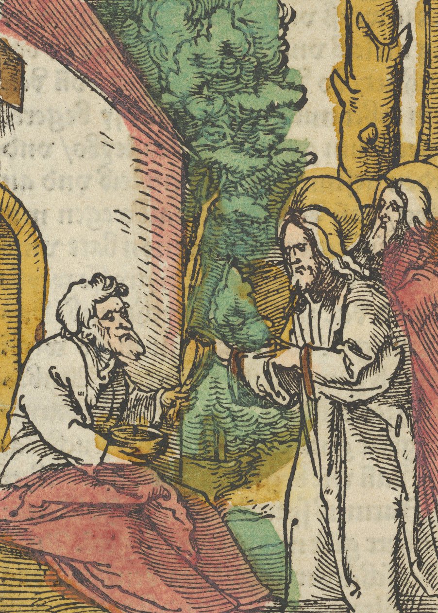 Krisztus gyógyítja a leprást, a Das Plenariumból, 1517. alkotó: Hans Schäufelein the Elder