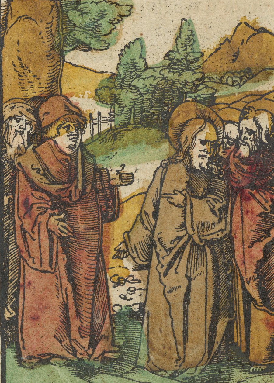 Krisztus figyelmezteti a hamis próféták tanítványait, a Das Plenariumból, 1517. alkotó: Hans Schäufelein the Elder