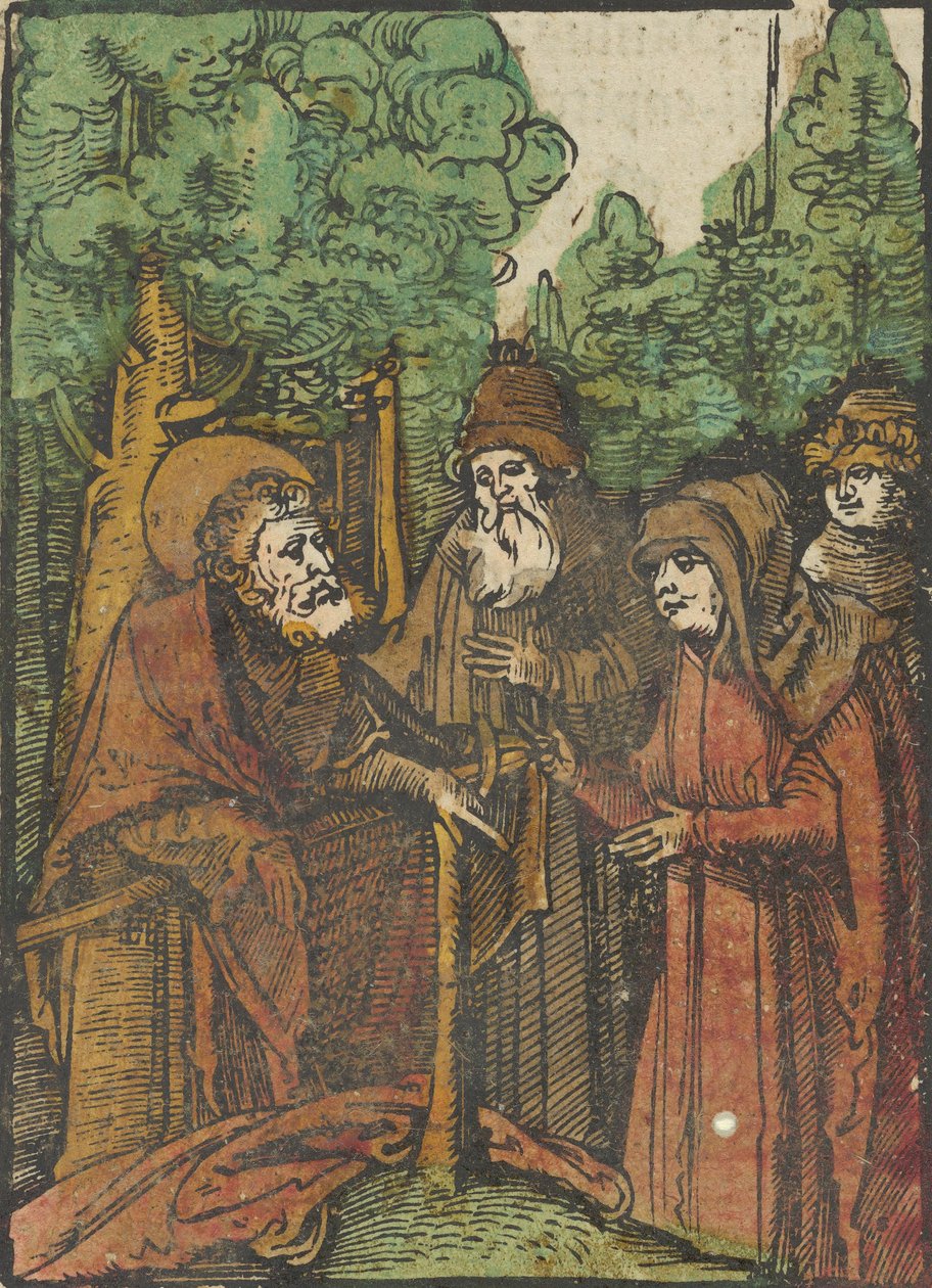 Keresztelő Szent János igehirdetés, a Das Plenariumból, 1517. alkotó: Hans Schäufelein the Elder