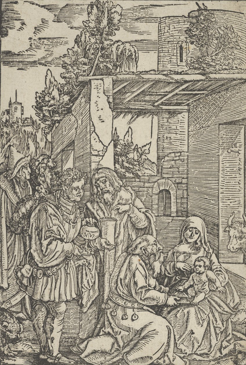 A mágusok imádása, Ewangeli és Epistle, 1512. alkotó: Hans Schäufelein the Elder