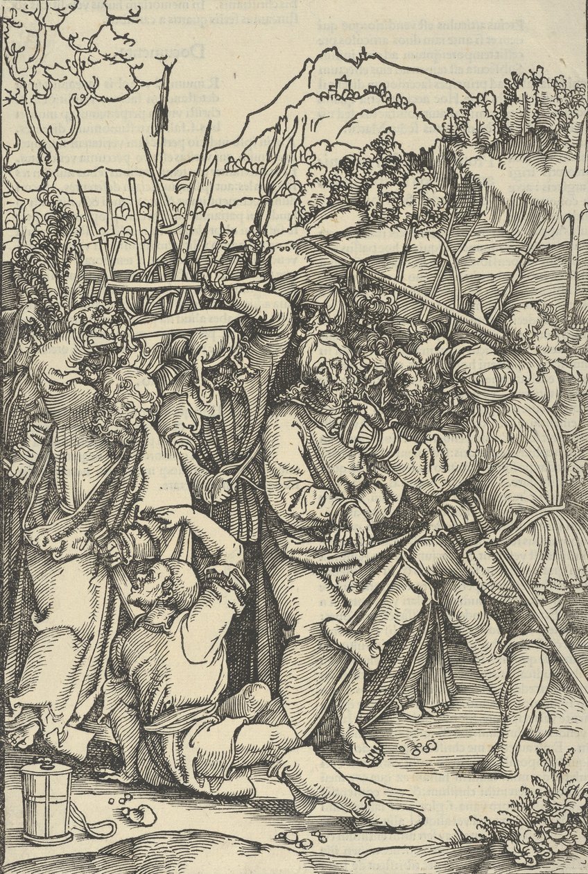 Krisztus letartóztatása, Urunk Jézus Krisztus szenvedésének tükréből, 1507 alkotó: Hans Schäufelein the Elder