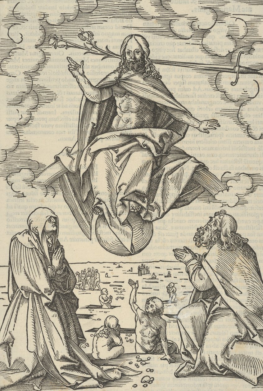 Az utolsó ítélet, Urunk Jézus Krisztus szenvedésének tükre, 1507 alkotó: Hans Schäufelein the Elder