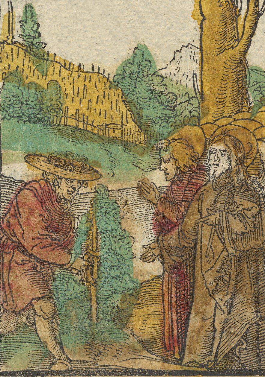 Példabeszéd a szőlőben dolgozó munkásokról, a Das Plenariumból, 1517. alkotó: Hans Schäufelein the Elder
