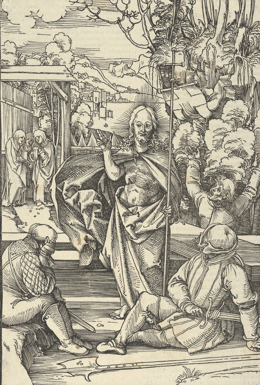A feltámadás, a mi Urunk Jézus Krisztus szenvedésének tükréből, 1507 alkotó: Hans Schäufelein the Elder