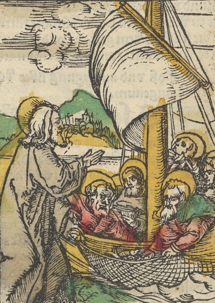 Szent Péter második halvázlata, a Das Plenariumból, 1517. alkotó: Hans Schäufelein the Elder