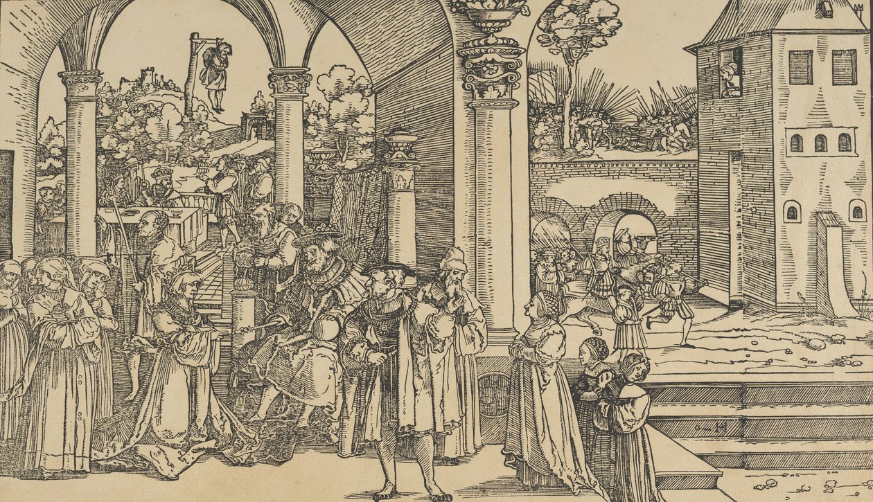 Eszter története. alkotó: Hans Schäufelein the Elder
