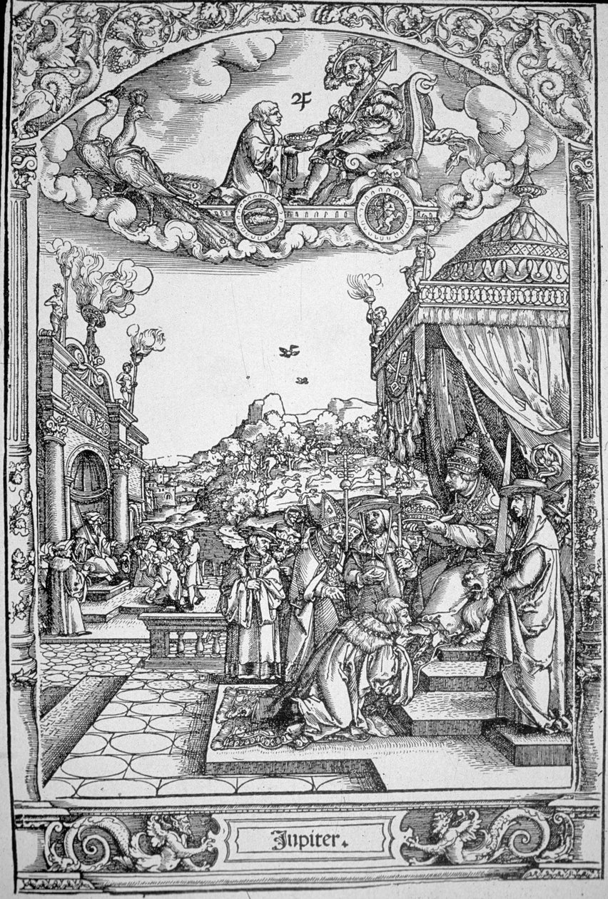 A Jupiter bolygó (fametszet) alkotó: Hans Sebald (School of) Beham