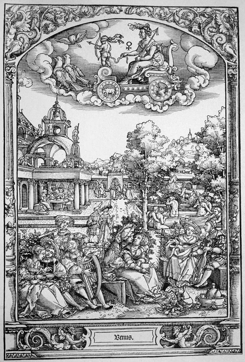 Vénusz (fametszet) alkotó: Hans Sebald (School of) Beham
