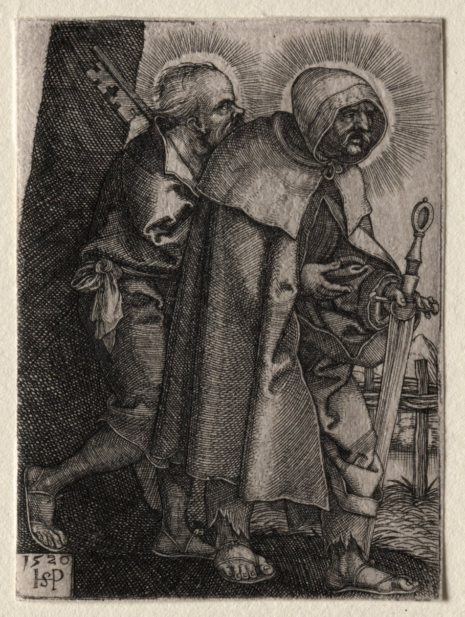 Krisztus és az apostolok: Szent Péter és Szent Pál alkotó: Hans Sebald Beham