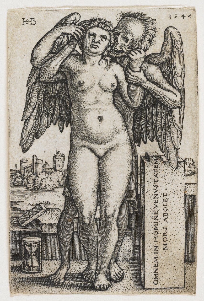 A halál elrabol egy nőt, 1547 alkotó: Hans Sebald Beham