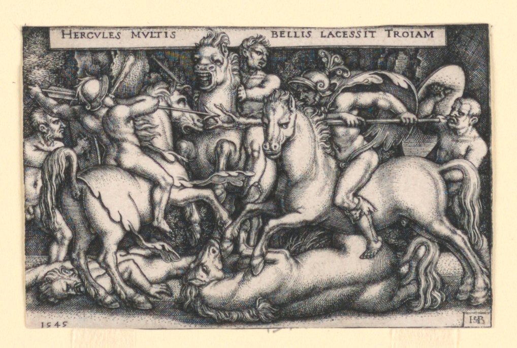 Herkules harc a trójaiak ellen alkotó: Hans Sebald Beham