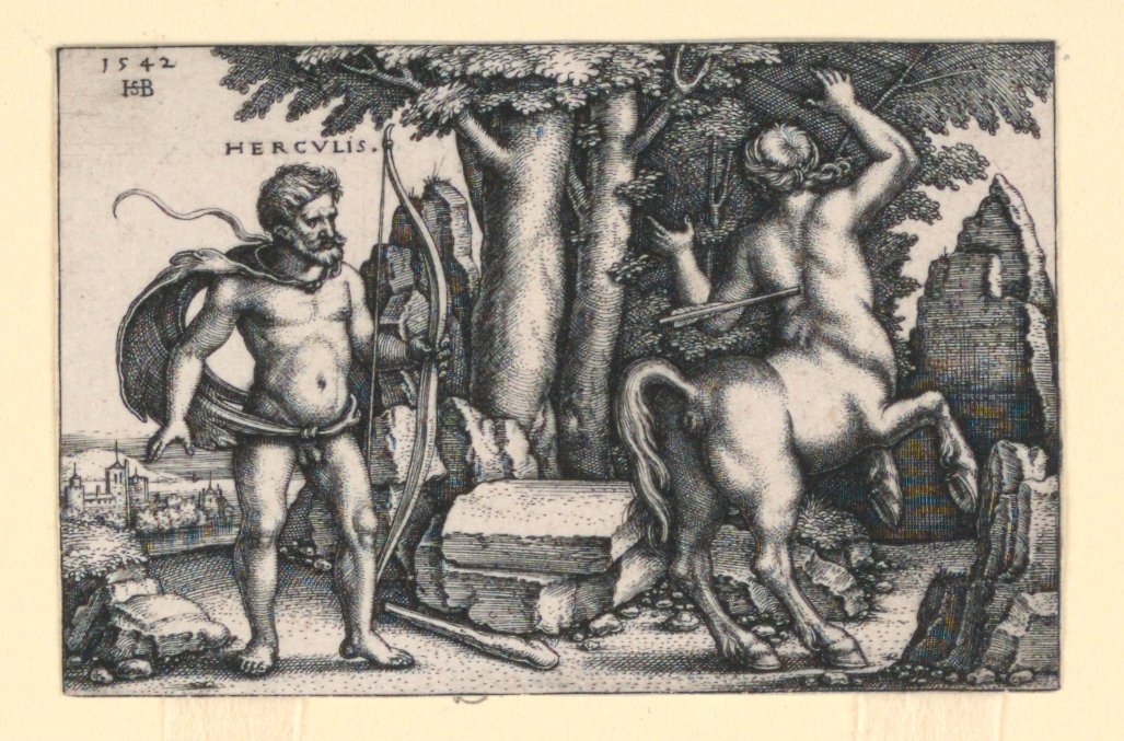 Herkules megöli Nessust alkotó: Hans Sebald Beham
