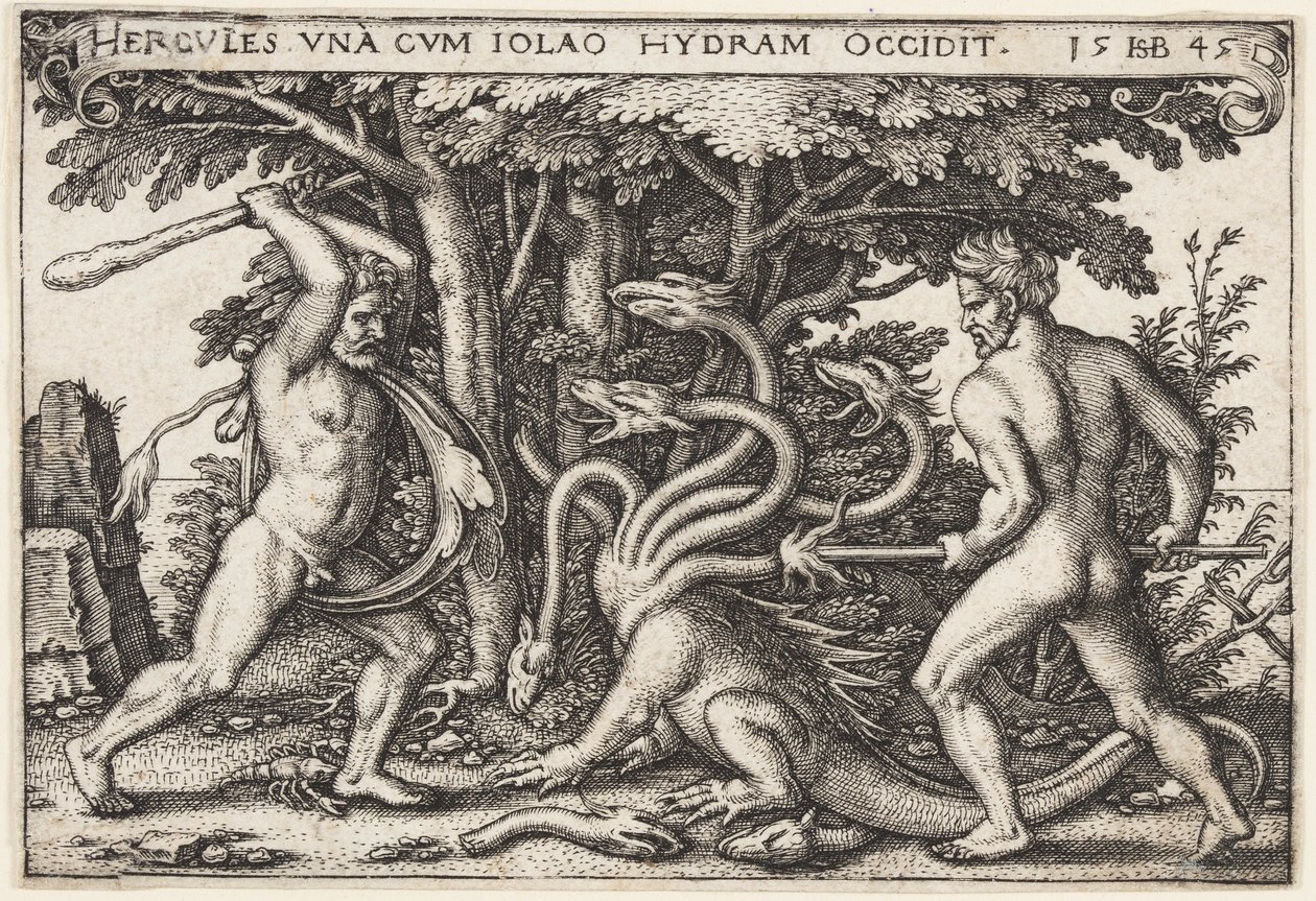 Herkules megöli a hidrát alkotó: Hans Sebald Beham