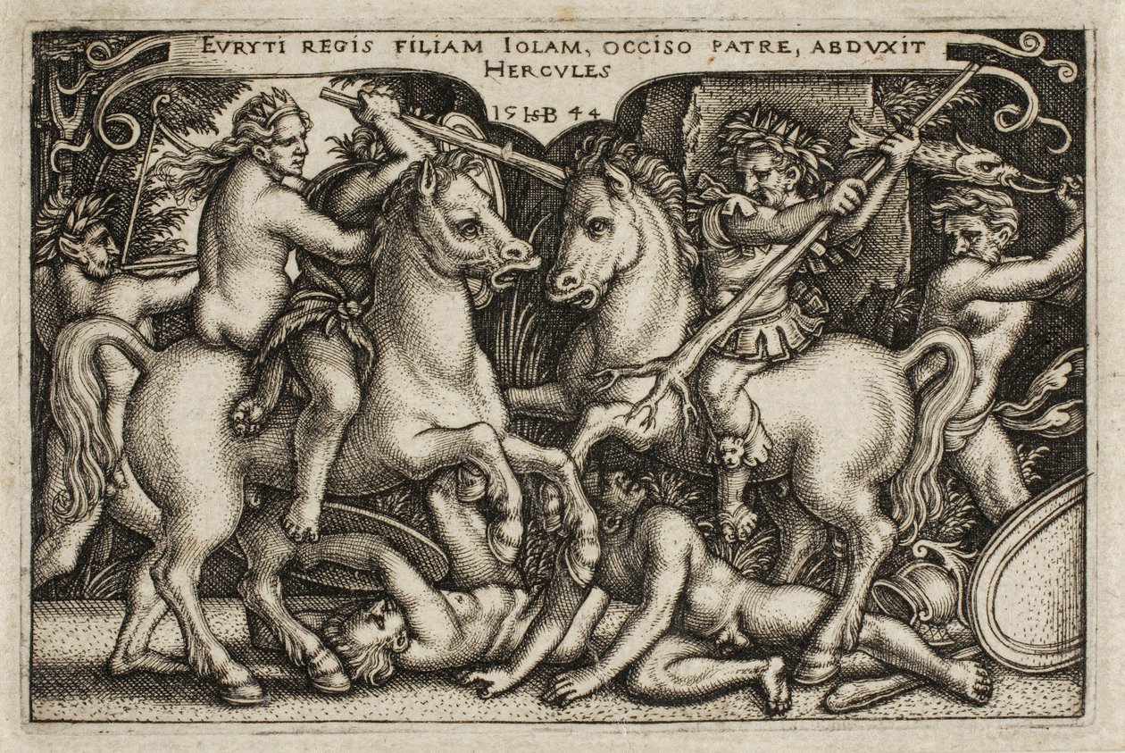 Herkules és Iole, A Herkules munkásságából alkotó: Hans Sebald Beham